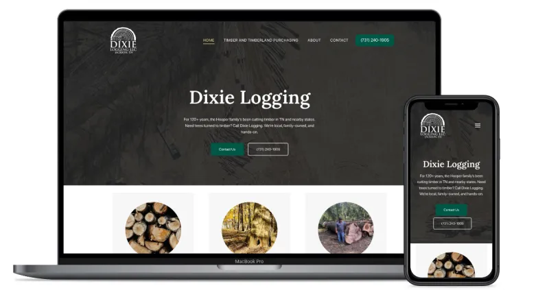Dixie Logging website