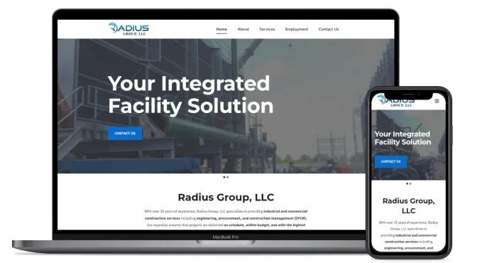 Radius Group website