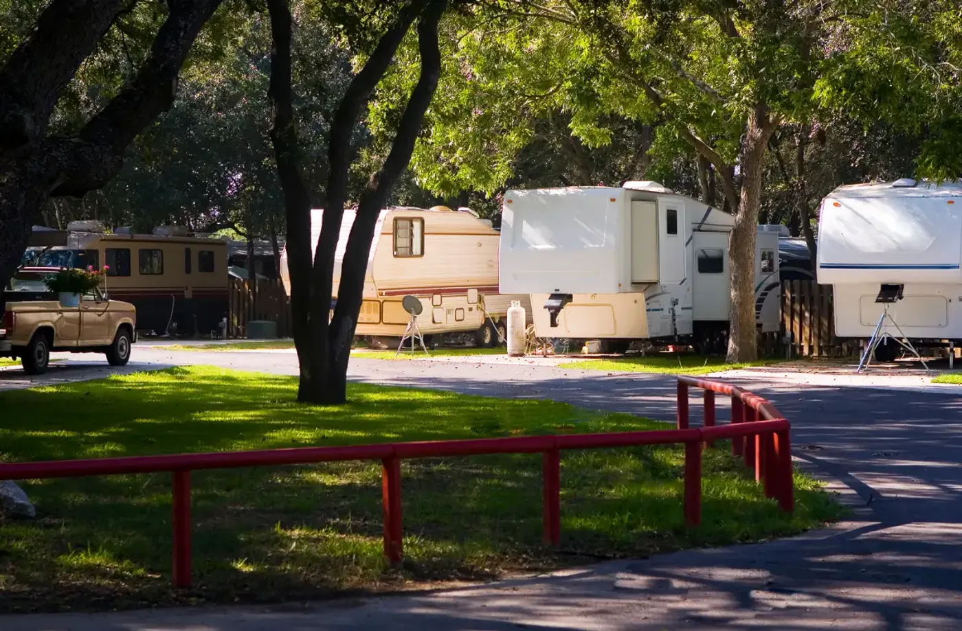 RV resort with sites and amenities