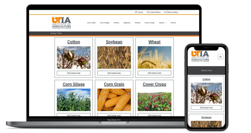 UTcrops variety search tool