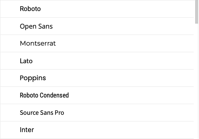 List of quality fonts