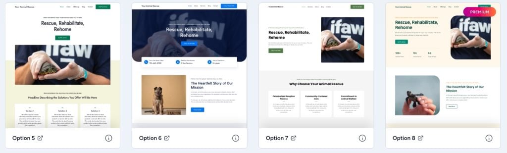 ZipWP AI Generated WordPress and Elementor website designs. 